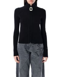 JW Anderson - Fitted Zip-Up Cardigan - Lyst