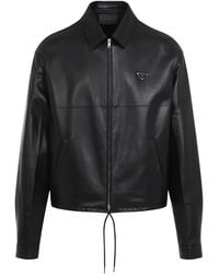 Prada - Lamb Leather Jacket - Lyst