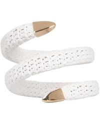 Bottega Veneta - Crochet Covered Spiral Bracelet - Lyst