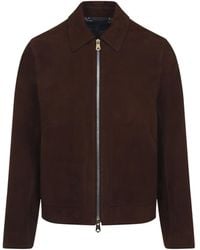 Paul Smith - Regular Fit Leather Jacket - Lyst