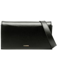 Jil Sander - All-Day Small Leather Crossbody Bag - Lyst