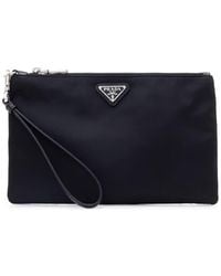 Prada - Eco-Friendly Re-Nylon Mini Pouch Handbag - Lyst