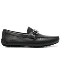 Ferragamo - Gancini Leather Drivers - Lyst