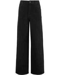 Self-Portrait - Wide-Leg Jeans - Lyst