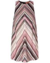 Missoni - A Line Zigzag Patterned Dress - Lyst