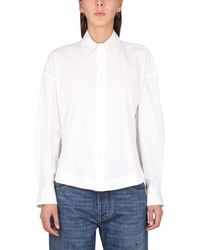 Bottega Veneta - Compact Cotton Button-Down Shirt For - Lyst