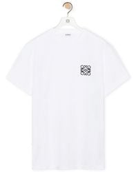 Loewe - Anagram Logo T-Shirt, Short Sleeves, 100% Cotton - Lyst