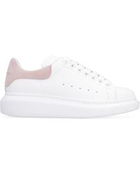 McQueen - Oversized Leather Sneaker With Removable Insole - Lyst