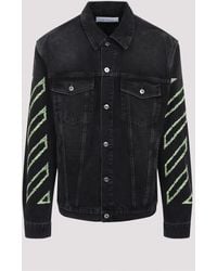 Off-White c/o Virgil Abloh - Arrow Outline Denim Jacket - Lyst