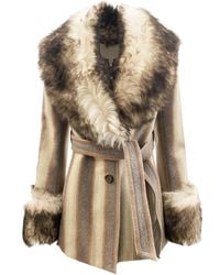 Marc Jacobs - Fur Trim Coat - Lyst