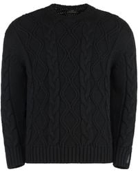 Paul & Shark - Virgin Wool Cable-Knit Crew-Neck Sweater - Lyst