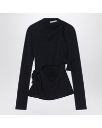 Acne Studios - Stretch Top With Knots And Cut-Out Details - Lyst