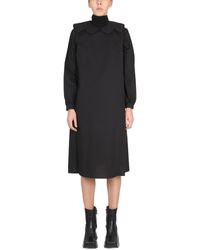 Raf Simons - Relaxed Fit Mini Shirt Dress With Claudine Collar - Lyst