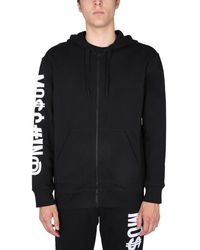 Moschino - Embroidered Logo Hoodie With Drawstring For - Lyst