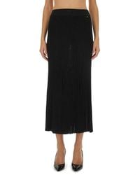 Kiton - Wool Blend Knit Skirt - Lyst
