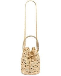 Rabanne - Mini Raffia Shoulder Handbag - Lyst