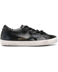 Golden Goose - Super-Star Leather Sneakers - Lyst
