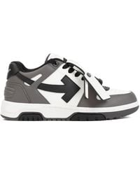 Off-White c/o Virgil Abloh - Out Of Office Logo-Embroidered Leather Low-Top Trainers - Lyst