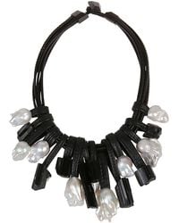 Monies - Pearl Necklace - Lyst