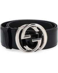Gucci - Gg Buckle Leather Belt - Lyst