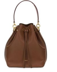 Bally - Elegant Bovine Leather Bucket Handbag - Lyst