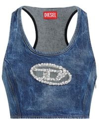 DIESEL - Logo Graphic Top - Lyst
