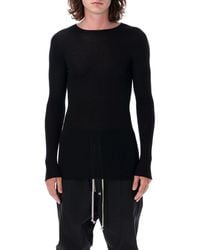 Rick Owens - Ribbed Round Neck Pullover - Lyst