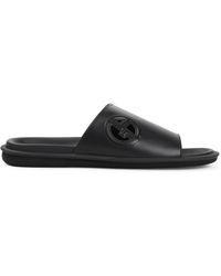 Bottega Veneta - Bovine Leather Slide Sandals - Lyst