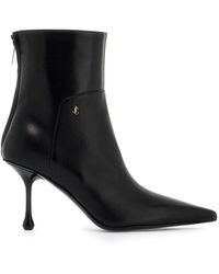 Jimmy Choo Dalton Fur Ankle Boots in White Lyst