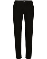Dolce & Gabbana - Slim Fit Stretch Cotton Jeans - Lyst