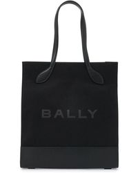 Bally - N/S Nylon And Leather Tote Bag - Lyst