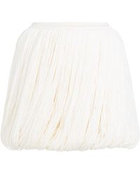Alaïa - Fringes Skirt - Lyst