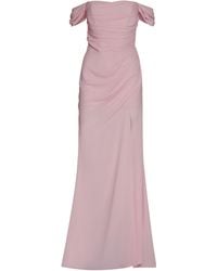 GIUSEPPE DI MORABITO - Draped Mini Crepe Dress With Side Slit - Lyst