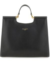 Dolce & Gabbana - Calfskin Tote Bag With Adjustable Shoulder Strap - Lyst