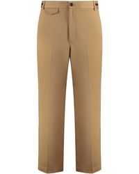 Gucci - Cotton Trousers - Lyst