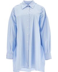 Maison Margiela - Striped Maxi Shirt For - Lyst