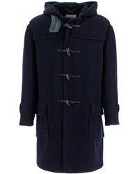 Maison Margiela - Woolen Montgomery Coat With Hood - Lyst