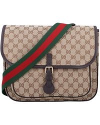 Gucci - Mini Gg Canvas Messenger Handbag For Girls - Lyst