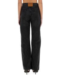 Alexander Wang - Cut-Out Logo Straight Leg Jeans For - Lyst