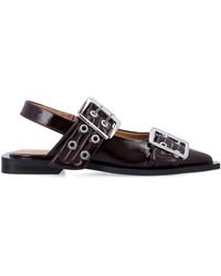 Ganni - Feminine Buckle Ballerinas Sneaker - Lyst