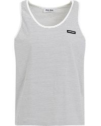 Miu Miu - Cotton Top - Lyst