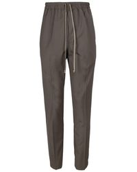 Rick Owens - Drawstring-Waist Straight-Leg Trousers - Lyst