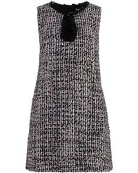 Self-Portrait - Bouclè Knitted Dress - Lyst