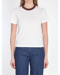 Gucci - Web T-Shirt - Lyst