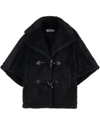 Max Mara - Vegan Fur Jacket With Toggle Buttons - Lyst