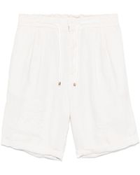 Brunello Cucinelli - Linen Bermuda Shorts - Lyst