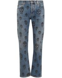McQueen - Cotton Jeans - Lyst