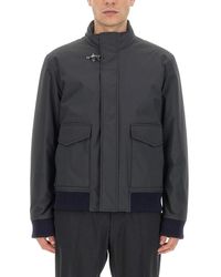 Fay - Oversized Nylon Bomber Jacket - Lyst