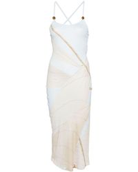 Loewe - Cotton Blend Strappy Midi Dress - Lyst