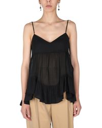 McQueen - Semi-Transparent Top - Lyst